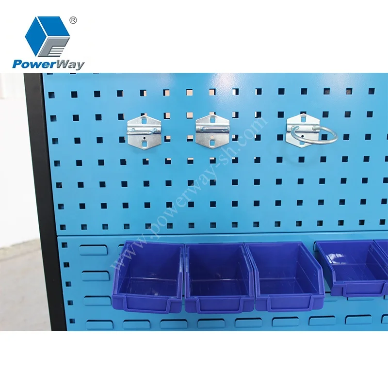 Powerway workshop spare parts storage bins organizer rack hand tool hanging rack