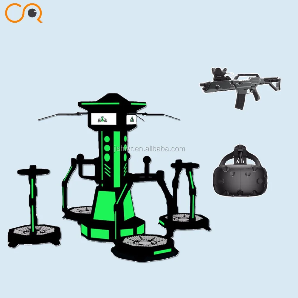 Adaptable for kinds of people 9d VR walker VR treadmill and shooting simulator Multi-Players Virtual Reality Experience