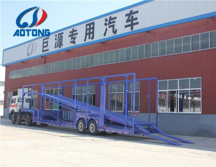 Tri Axle Car Carrier Semi Cargo Utility Trailer