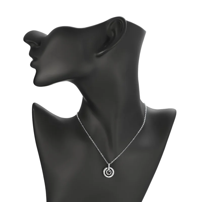 2019 Beautiful And Charming 100 Languages I Love You Nanotechnology Chip Necklace