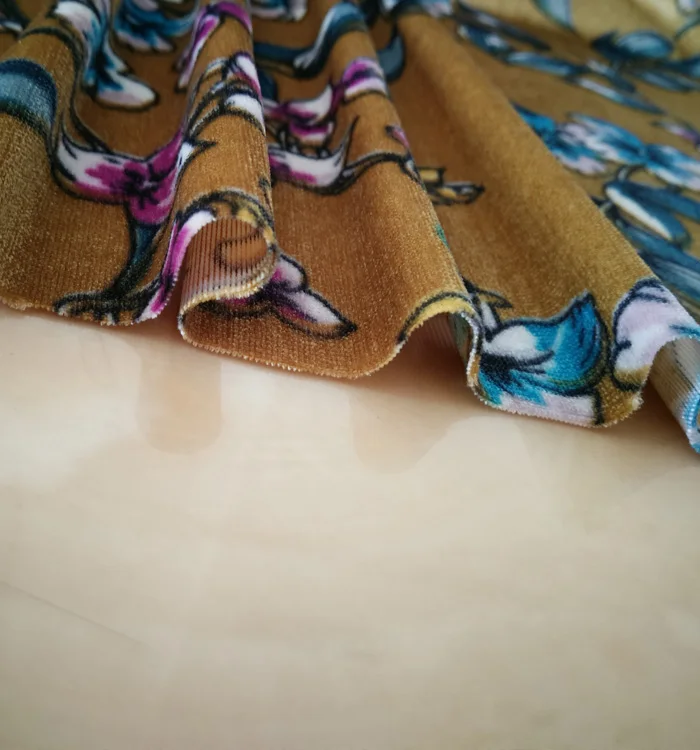 wholesale korean stamp multicolor silk metallic chiffonrainbow textiles fabric