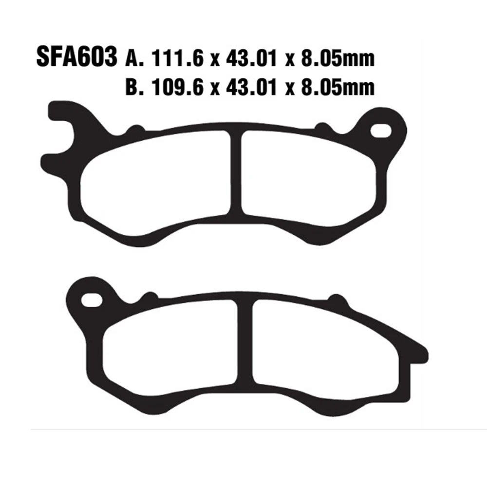 Sintered Front Motorbike Brake Pads for HONDA PCX 150(WW 150 EXC2 C/D/F/H/J)