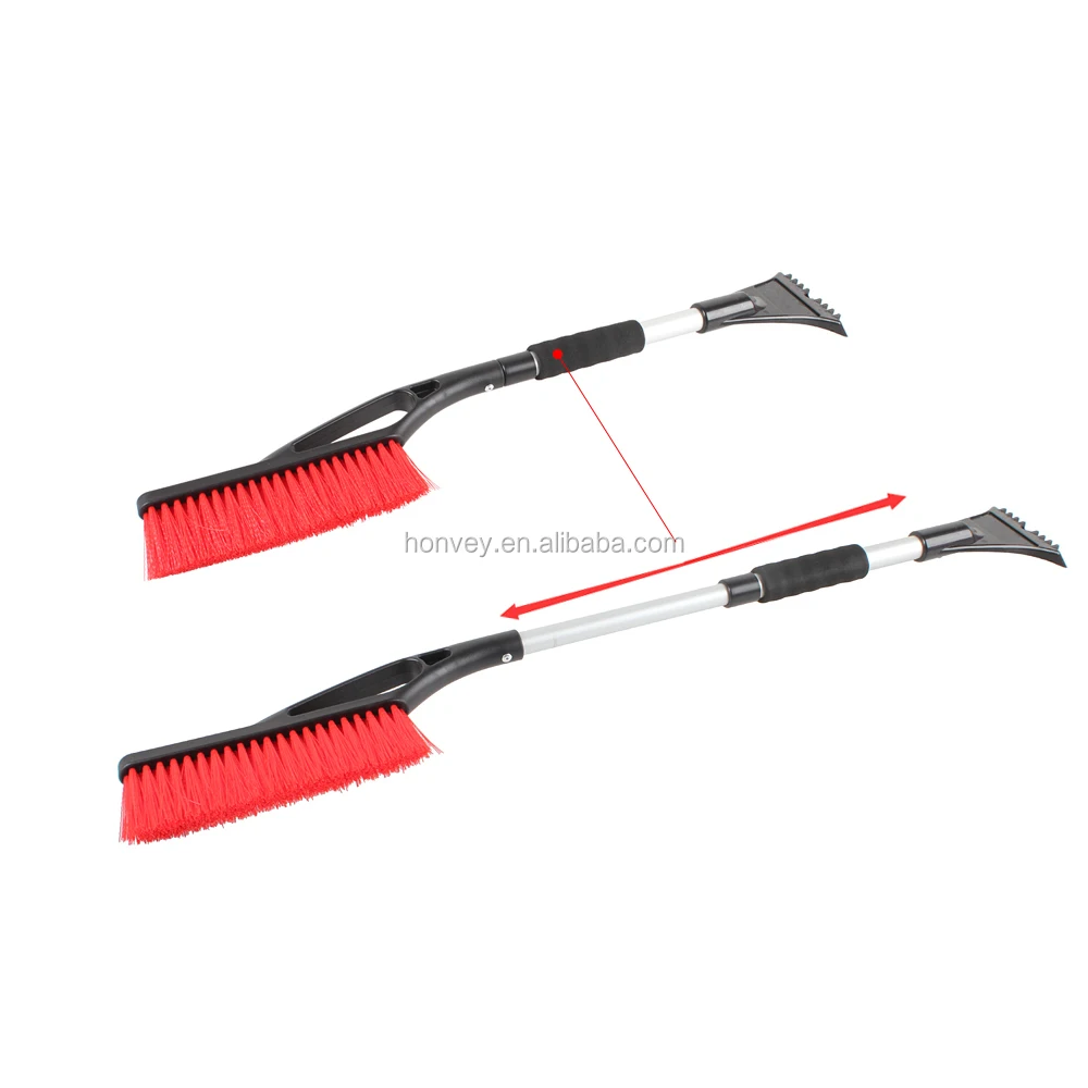 Retractable Winter Car Vehicle Snow Ice Scraper Shovel Removal Brush Shovels Squeegee 2 in 1