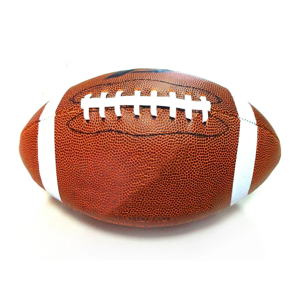 Custom design leather rugby ball for sports toy