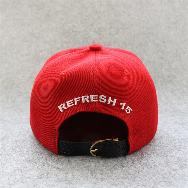 New authentic black snakeskin Sport Hats Men Embroidered Hip hop cap flat brim snapback Caps