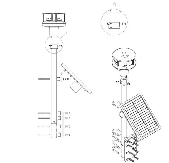 HY-WDS2DVSE 0-60m/s Ultrasonic Anemometer plug and play for Davis Vanatge Pro 2 weather station