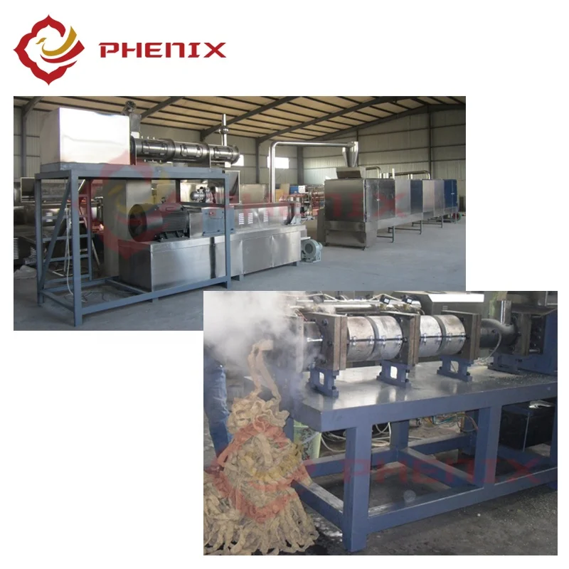 Soya Meat/Soya nuggets/Textured Soya Protein Processing Machines from Phenix Machinery