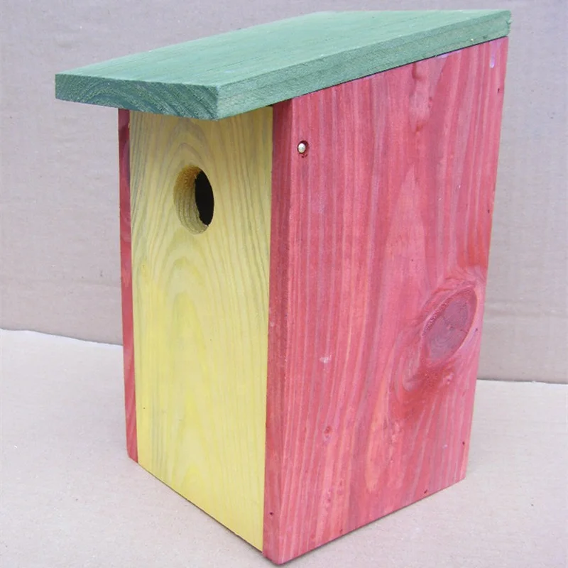 SenGong DIY  Cheap Wooden bird box nest box /wood pet cage/bird house in china for wholesale