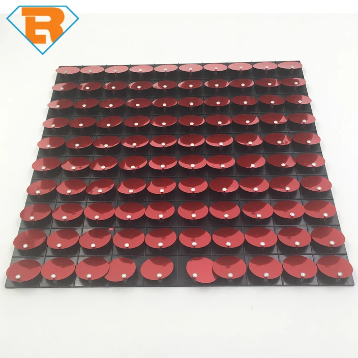 Sparkly Living Signs Fabric Flakes movable reflective exterior Shining advertisement Decorative Sequin Panel Disc Signage Board