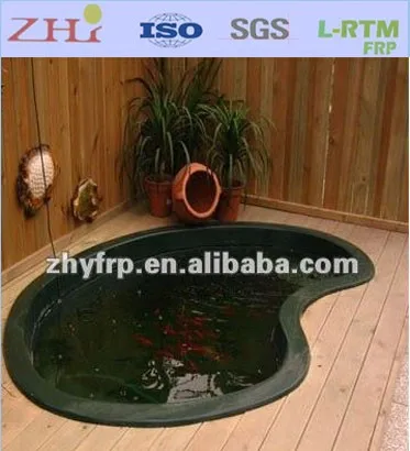 FRP Fiberglass Fish Pond tank for Gold Fish Breeding