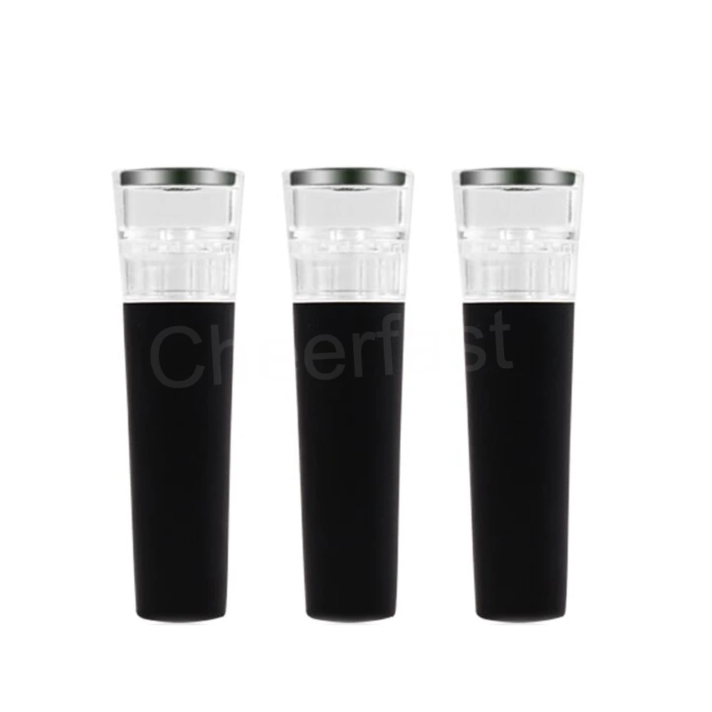Top Selling Wine Sealer Vacuum Pump Reusable Air Pump Sealed Black Leaktight Bottle Outlet Wine Bottle Stopper Vacuum Pump