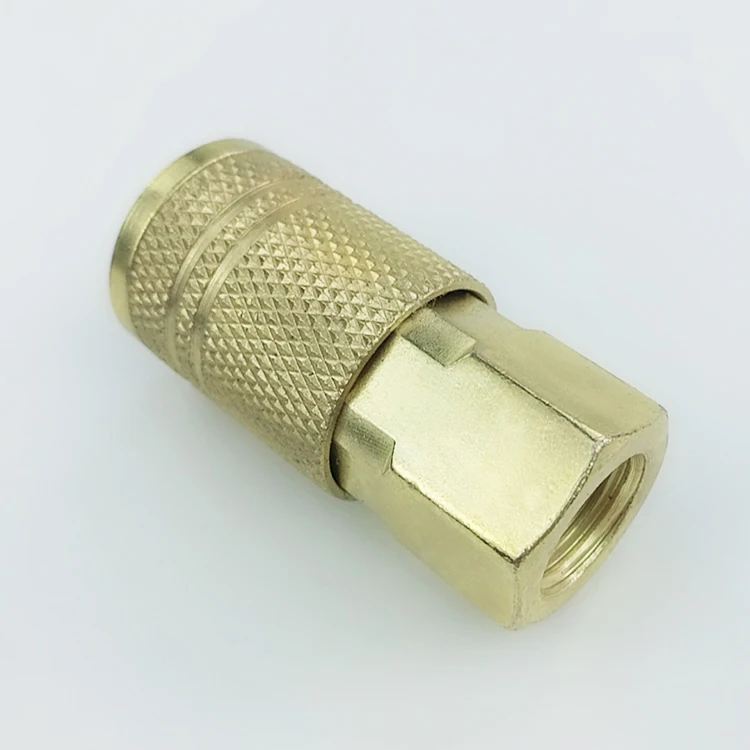 USA NM02-SF-02 New Milton style carbon steel brass female pneumatic quick connect coupler coupling