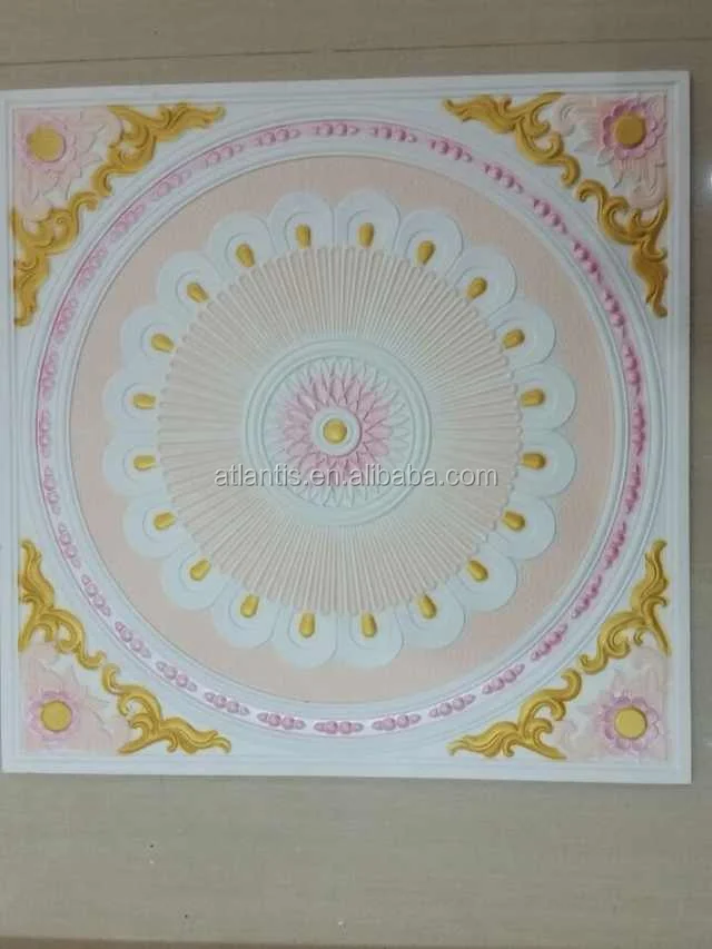 
Wholesale Pvc Facing Artistic Cheap Polystyrene Decorative Ceiling Tiles 