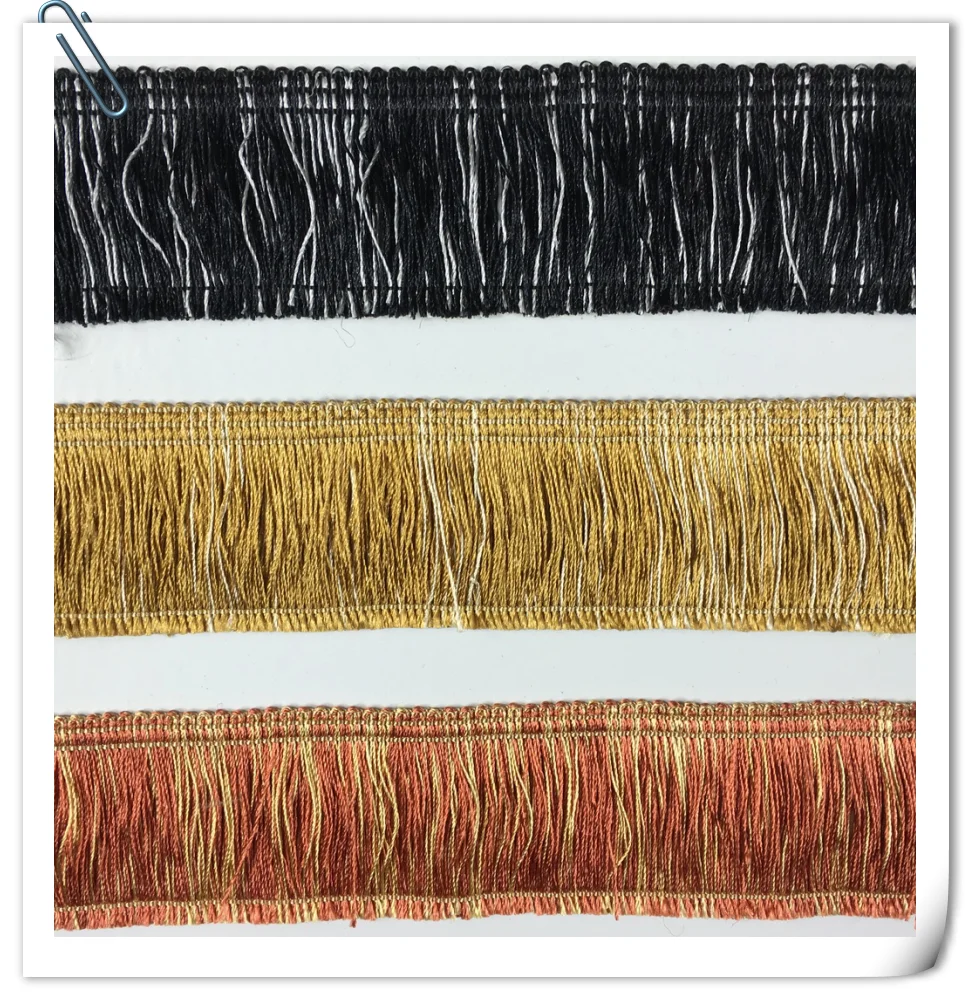 Wholesale House Quality Tassel Machine 5cm width cushion brush fringe