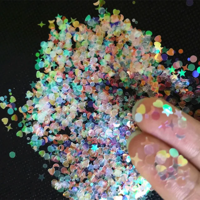 star  moon dot  sequins glitter jars manufacturer ,dot glitter  sequins mixed