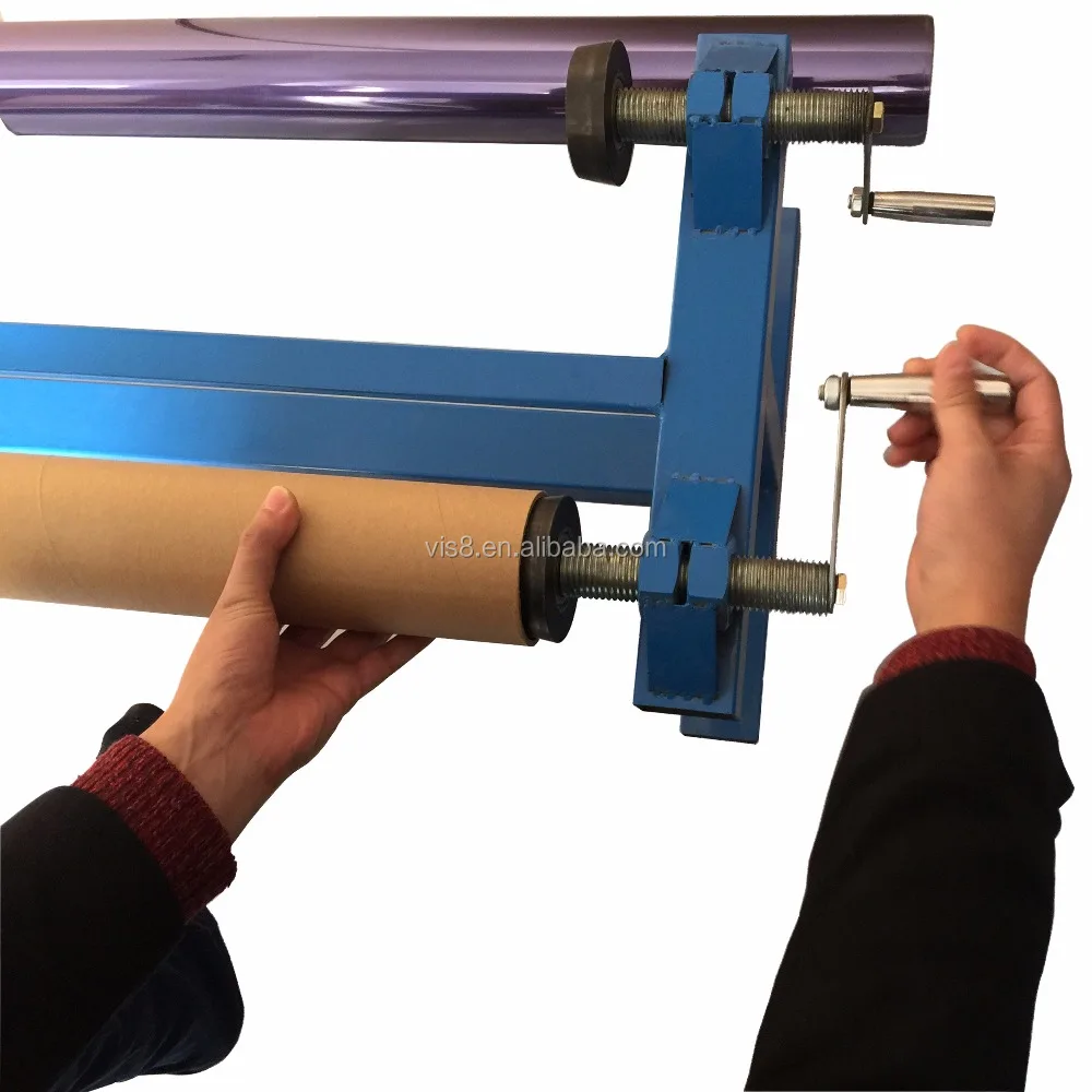 Manual window film rewinding machine