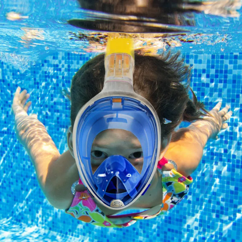 Children Face Full Diving Mask Swimming Training Set Scuba Diving Scuba Diving Mask For Camera
