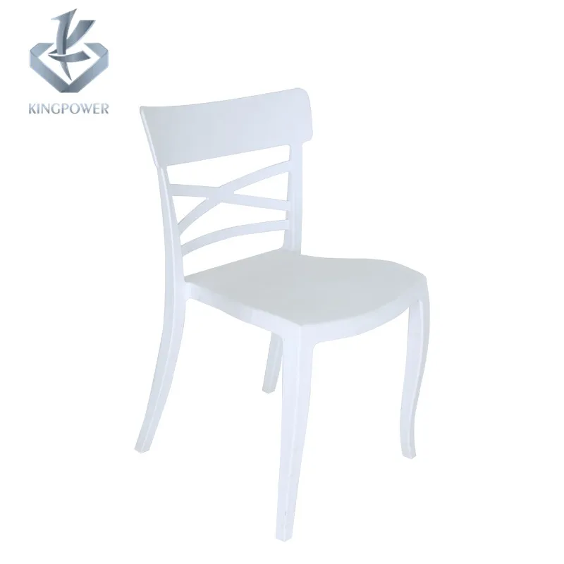 
Factory manufacture designer cross back restaurant dining plastic chair 