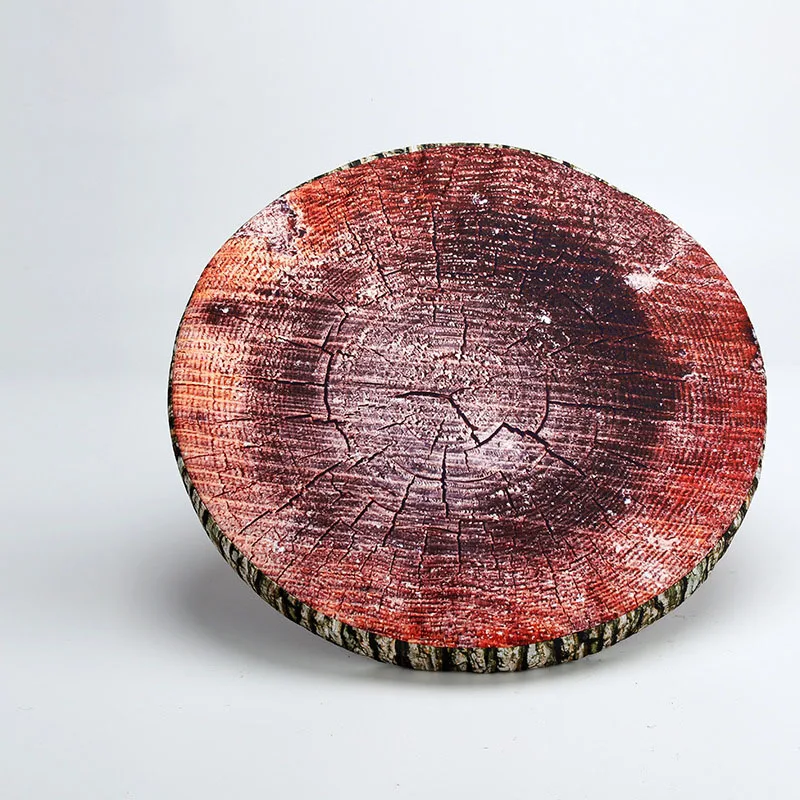 
Creative 3D Cute Pillow Ring Stump Coussin Round Chair Seat Cushion Kids Sofa Throw Pillow 