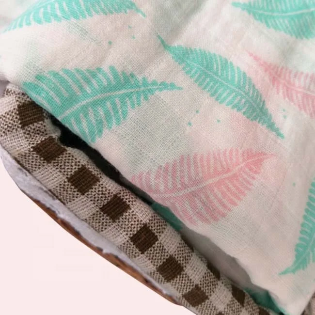 100% Cotton baby muslin blanket baby swaddle set