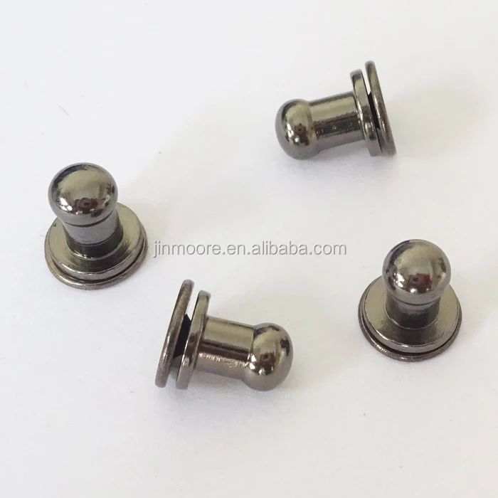 Round Phillips Chicago Button Stud Screws Nail Rivets For Leather Craft