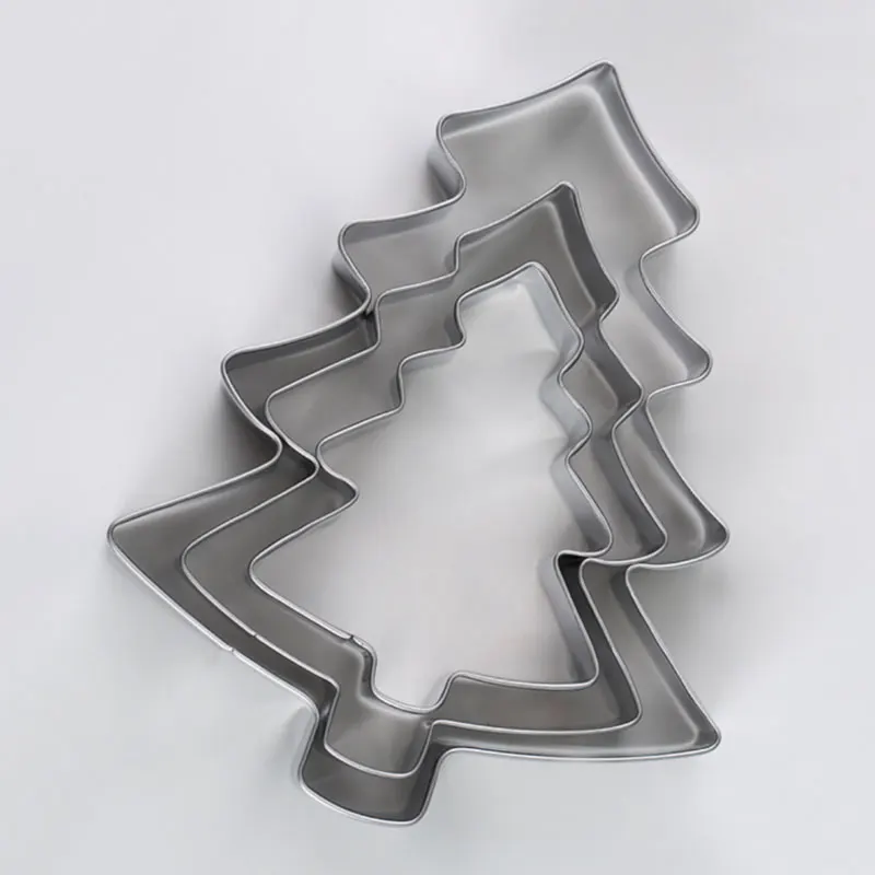 Bakeware Christmas Tree Shape Cookie Cutter set Stainless Steel