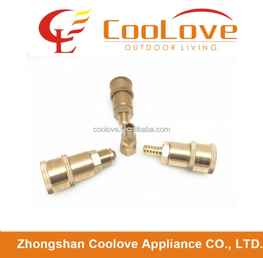 RV 1/4 propane quick coupler connect adapter