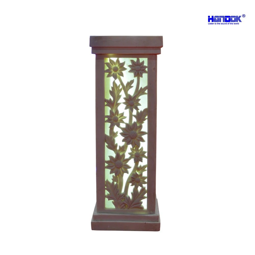 
Large Home Garden Decoration Sand Stone Lantern With LED Bulb 