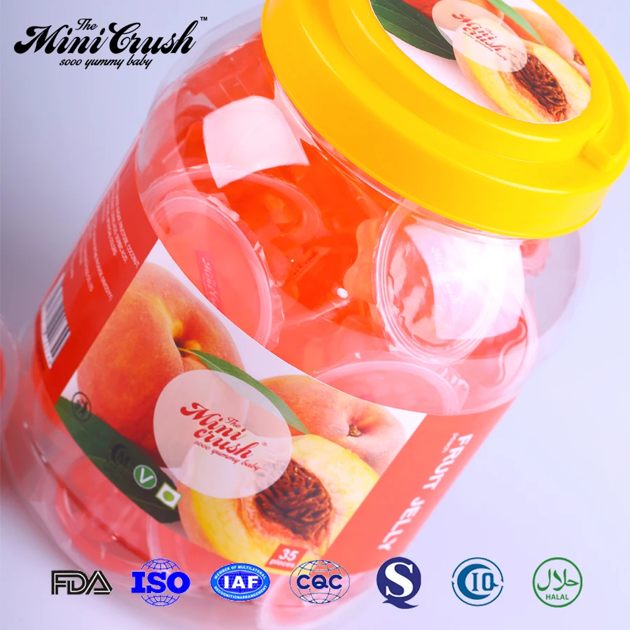 Halal Natural Peach Fruit Jelly Candy