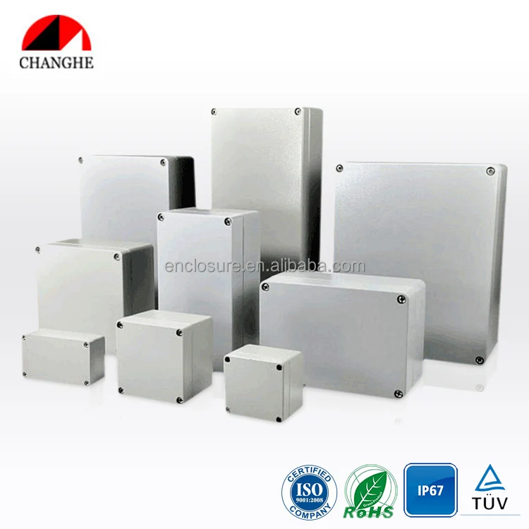 Custom IP67 die cast aluminium waterproof enclosure / aluminum junction box / aluminium electronics enclosure