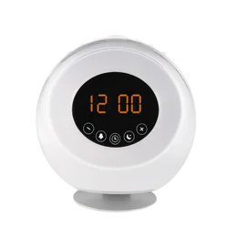 CE rohs led lamp children clock bedroom bed light wake-up light alarm clock with sunrise simulation