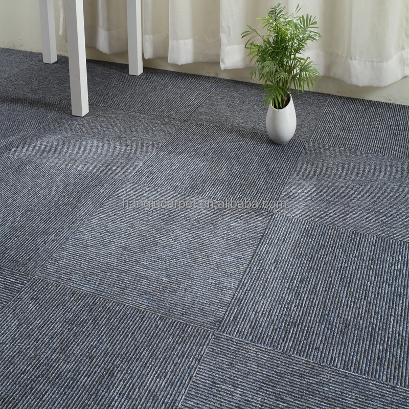 Best Price Commercial Design Stripe Office Carpet Tiles 50x50 cm Aries 46