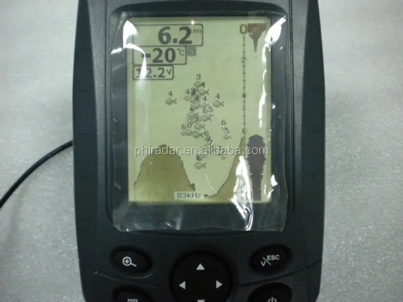 16 Levels Grayscale Boat fish finder with high definition LCD