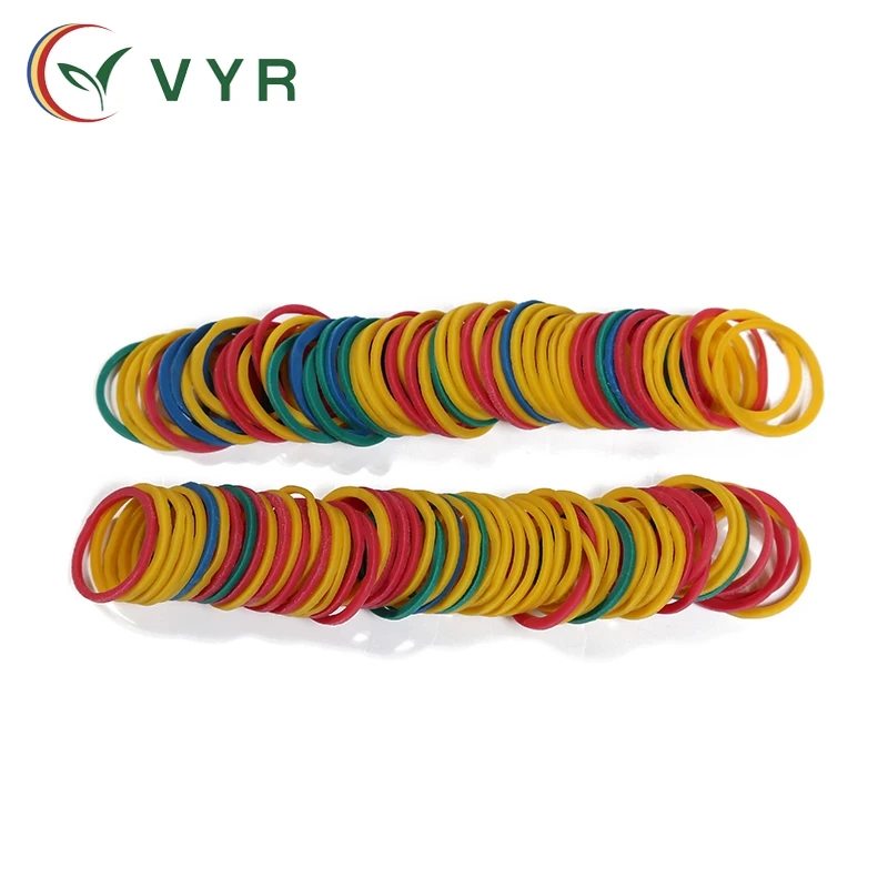 High quality durable mix color elastic natural rubber band for money and any purposes 0.6 Inches in Diameter rubber band