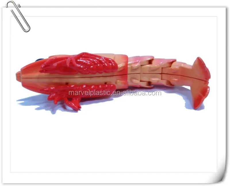 
Ocean miniature plastic shrimp figure toy 