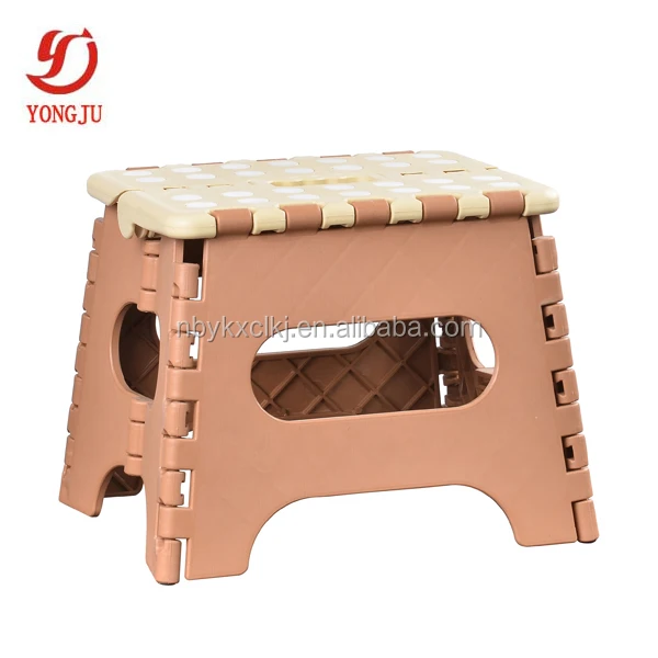 
7inch PP material plastic foldable small outdoor folding stacking stool 