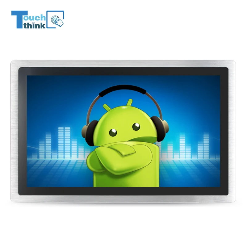 21.5 inch fansless industrial touch screen panel PC with Intel J1900 wireless LAN processor