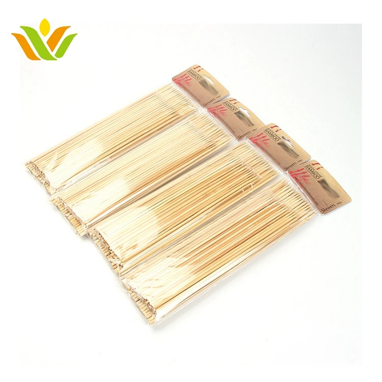 Wholesale bamboo sticks bbq skewers round bamboo sticks