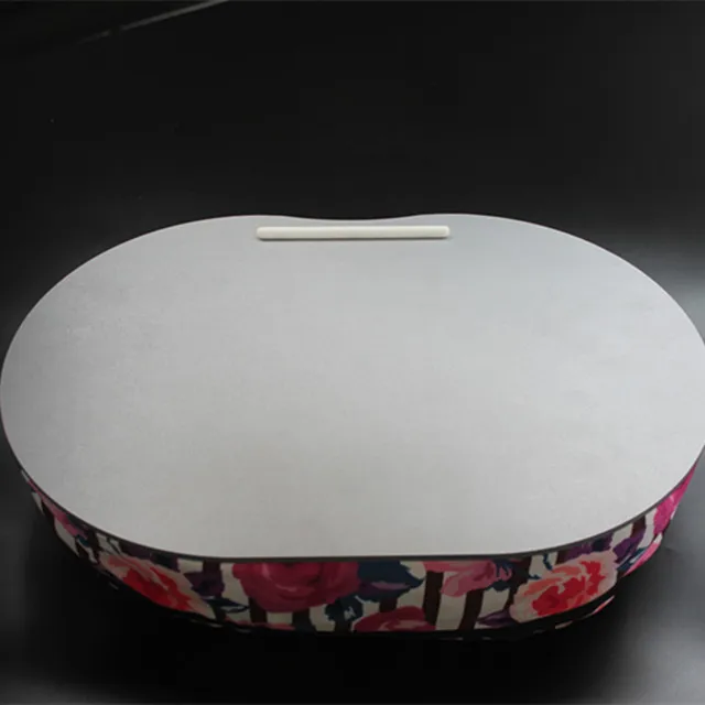 Removable laptop desk kids cotton bag table wooden lap trays pillow on the knee leg with handling