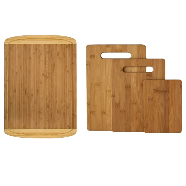King Size Kitchenware Custom Bamboo Chopping Board Set of 4