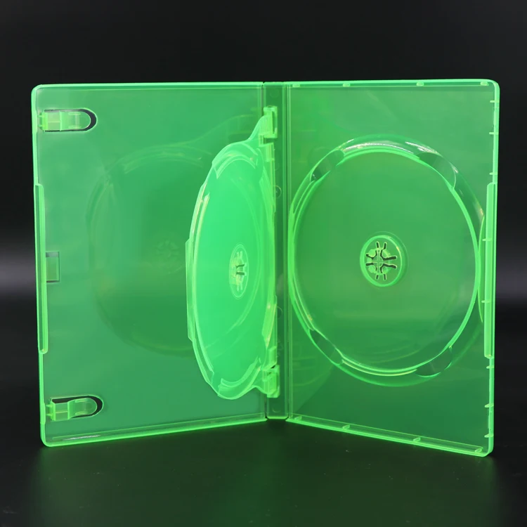  Зеленый видео игры XBOX 360 пластиковые двойные диски xbox чехол для коробка DVD