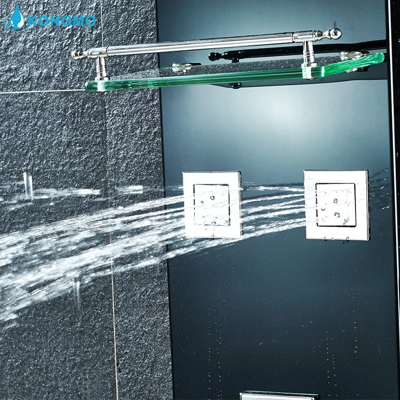 New Modern Design Black Stainless Steel Shower Panel  8013