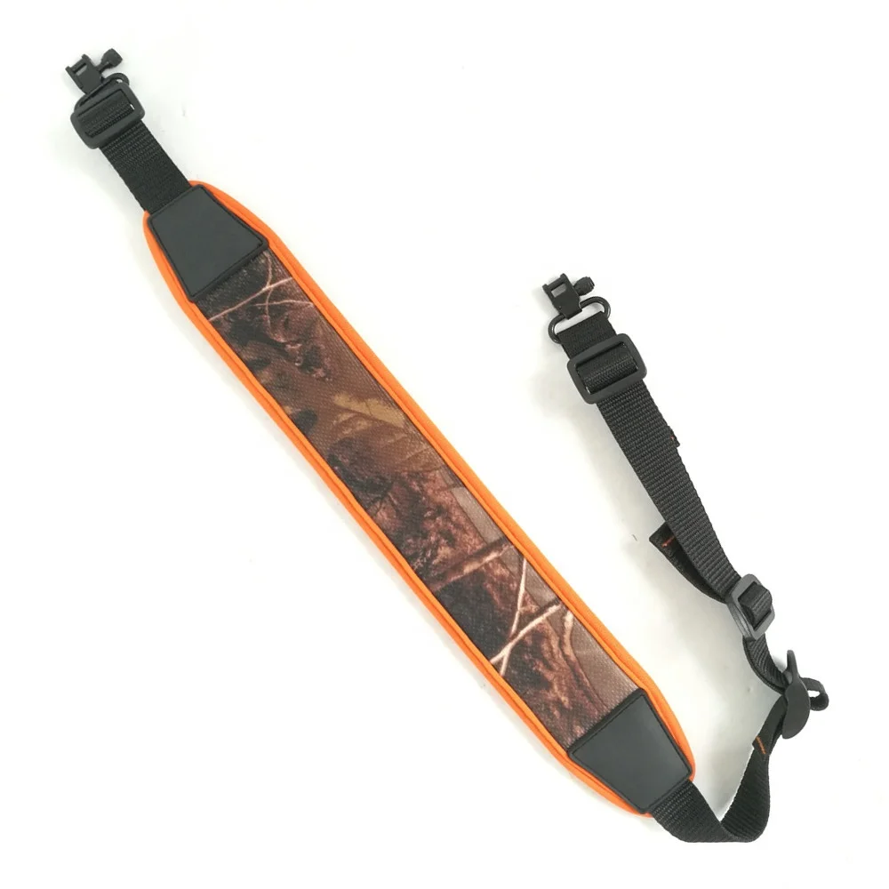 
Adjustable Rifle Sling Camo Hunting neoprene gun sling with Swivels 