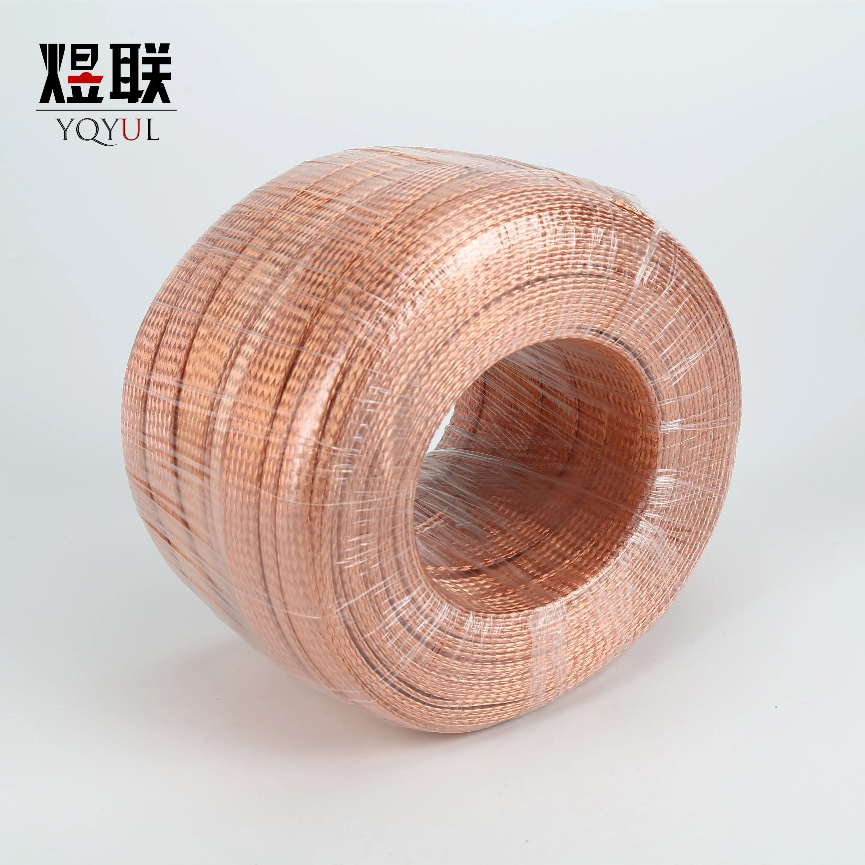 dia 0.05mm bare Copper flat braided wire  grounding tape