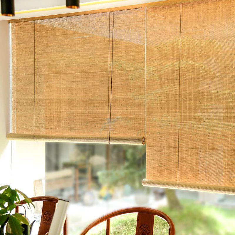 Hafei Chinese Style Blackout Roller Blinds Windows curtains Shutters bamboo blinds