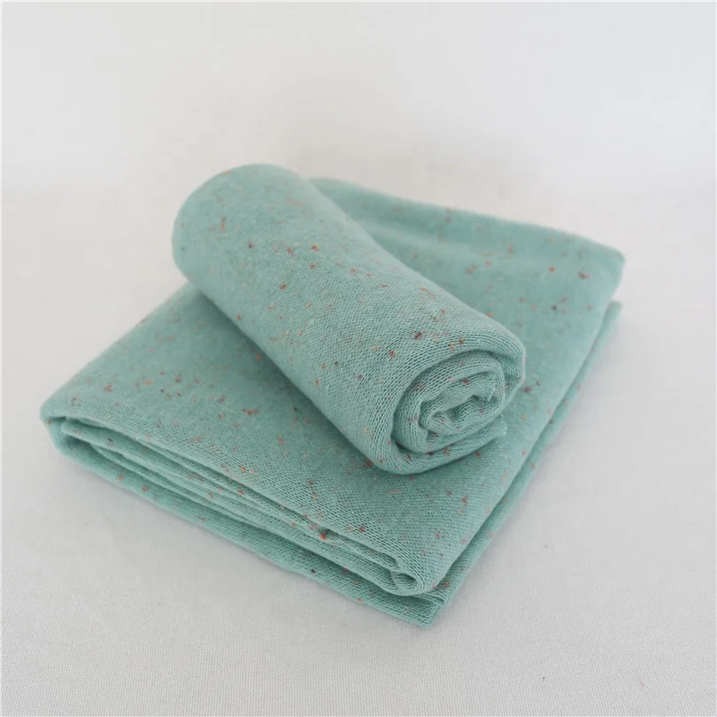 Pastel Beige Posing Backdrop Beanbag Fabric Background Speckled Sweater Knit Wrap Newborn Swaddle Blanket Baby Photo Props