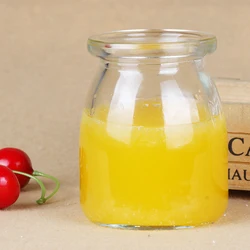 100ML 200ML  Egg Pudding Glass Jar  Candy Beverage Glass Gottle Pudding Jar
