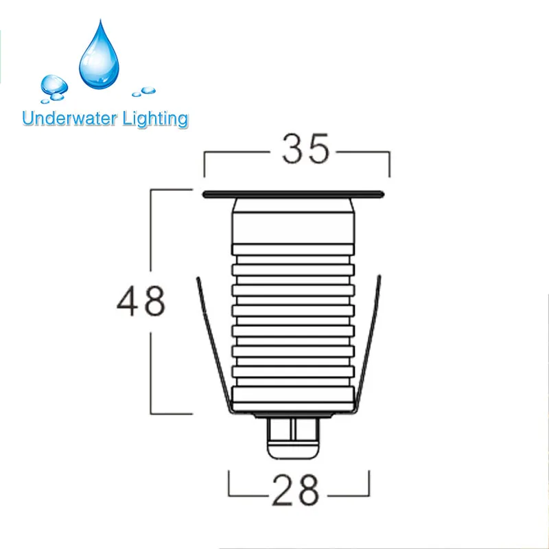 Водонепроницаемый 1 Вт 3 Вт 12 в 24 В постоянного тока, миниатюрный наружный Подземный светодиодный светильник, напольный светильник, палубные светильники, светодиодный наземный светильник