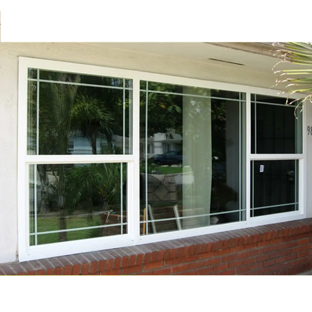 Luxury floor to ceiling glass pvc windows large glass windows for house by China manufacturer