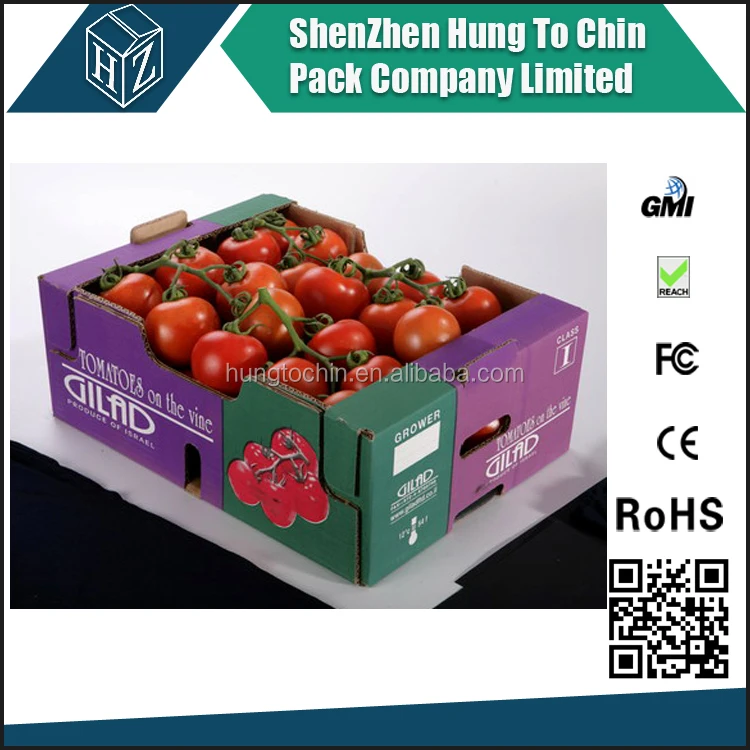 EB Flute 4mm thickness Corrugated boxes for tomato packaging